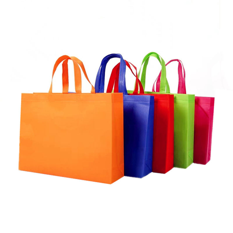 kuitukangaskassit Uudelleenkäyttöön ympäristöystävälliset ei-Woven Storage Bag Promotional Shopping Bag